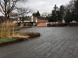 Aufweitung an der Pegasusgasse nach der Sanierung.